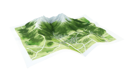 Breathtaking panoramic view of majestic mountain range and vast wilderness