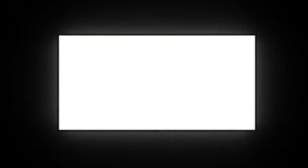 Obraz premium Minimalist Blank Screen on a Dark Wall 