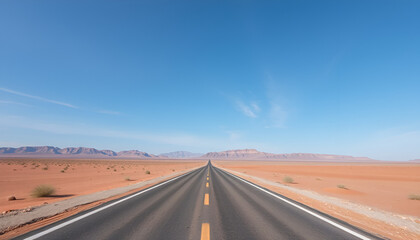 Fototapeta premium Scenic Adventure Road Through Barren Landscape