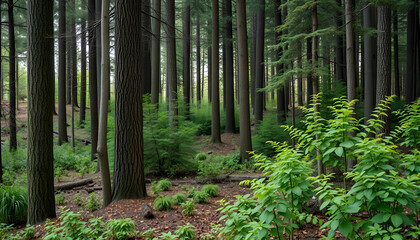 Obraz premium Carbon Negative Nature and Environmental Conservation in AI-Generated Art