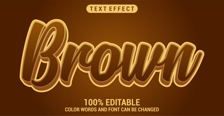 Brown text style effect