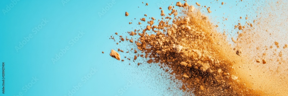 Aufkleber dynamic confetti explosion celebration scene graph textured particles against aman cerulean sky for 