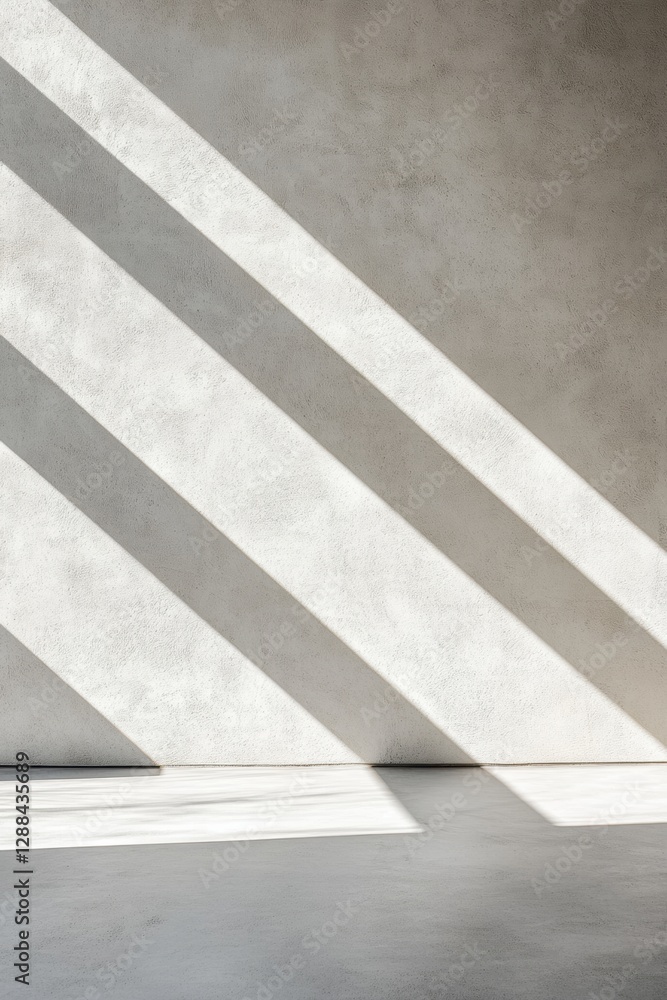 Poster ultramodern concrete wall mockup minimalist soft gray texture and subtle shadows in high-tech office