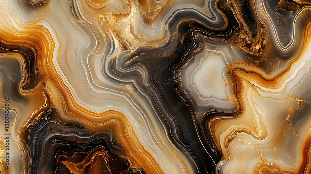 Poster Mesmerizing Fluid Marble Texture Abstract Geometrical Digital Wallpaper Pattern Backdrop Design  Captivating swirling dynamic and intricate pattern with a luxurious contemporary