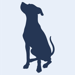 dalmatian vector illustration silhouette