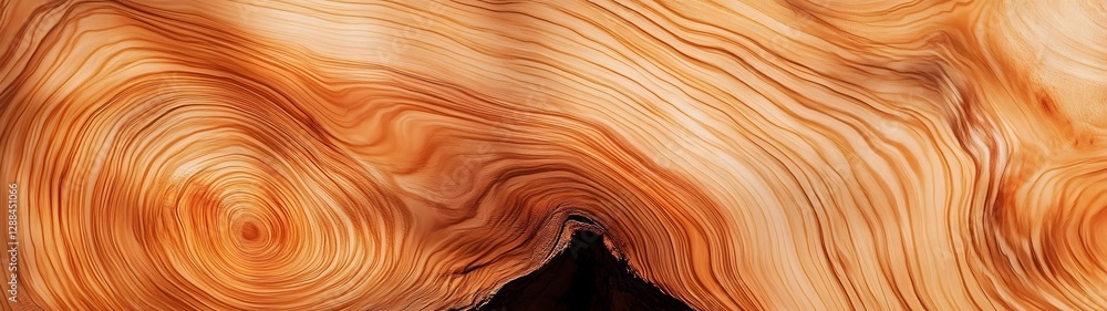 Poster Mesmerizing Spiral of Vibrant Orange and Brown Fluid Curves and Swirls Creating a Captivating Abstract Digital Artwork with a Dynamic Contemporary and Surreal Visual Effect