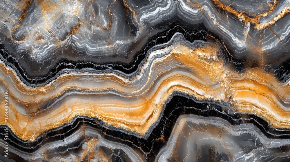 Poster Mesmerizing swirling patterns of colorful layered marble stone textures with abstract organic and contemporary design elements  Sophisticated and visually striking natural background for digital art