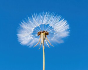 Dewdrop Elegance Macro Dandelion Showcase for National Dandelion Day - Embrace Springs Natural Beauty with Eco-Friendly Event Design and Mothers Day Market Trends