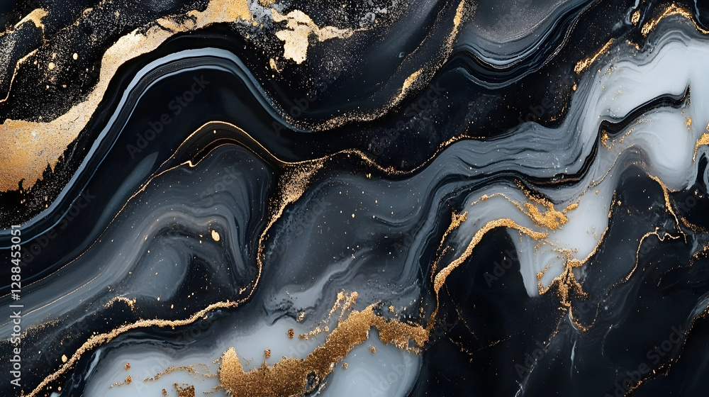 Aufkleber Mesmerizing swirls of ethereal marble geode and agate textures create a captivating dynamic background with a luxurious sophisticated feel  The fluid