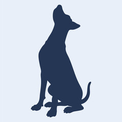 great dane vector illustration silhouette