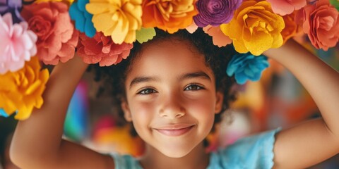 Vibrant Cinco de Mayo Decor Colorful Paper Flowers for Spring Family Celebrations and Event Design - Cultural Unity Through DIY Crafting