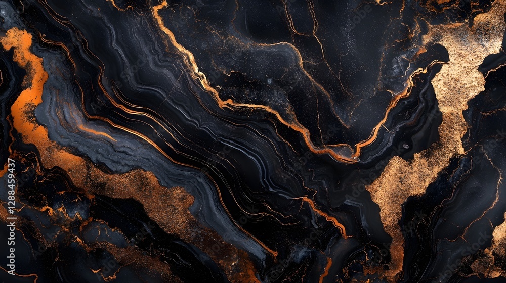 Poster Molten fiery abstract background with swirling textured patterns reminiscent of volcanic eruptions lava flows and explosive energy  Dynamic