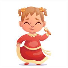 Cinco de mayo. Vector illustration of a dancing child at Cinco De Mayo celebration