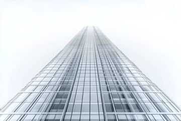 Fototapeta premium Modern Glass Skyscraper Building Exterior Architecture Cityscape View