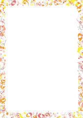 Elegant Music-Themed Frame – Vector Border Made of Notes and Symbols for Posters and Certificates
