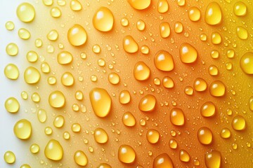 Bright drops of water create an eye-catching pattern on gradient