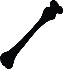 Arm Bone Silhouette Vector Illustration: High-Quality Anatomical and Medical Graphic Design for Healthcare, Education, and Artistic Themes