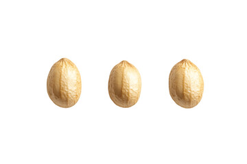 Three Hemp Seeds Isolated on a Transparent Background, PNG