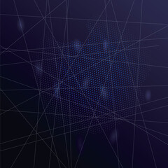 紺色・青のポップな正方形の背景素材