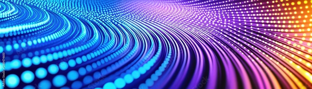 Poster Dynamic Speed Line and Dotted Pattern Pop Background