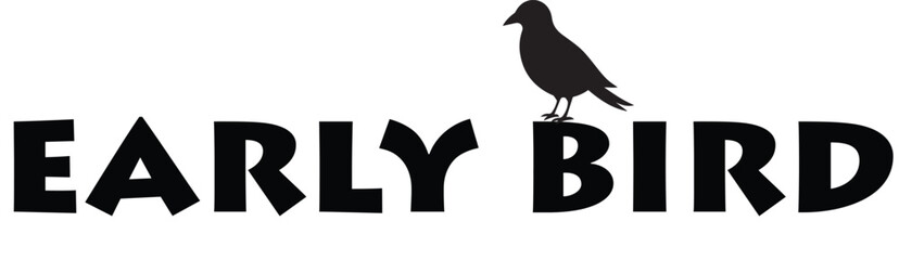 early bird icon vector