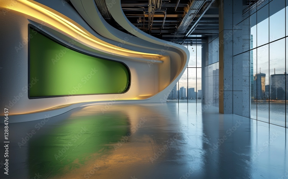 Poster studio serves as an ideal backdrop for green screen or chroma key video productions and design proje