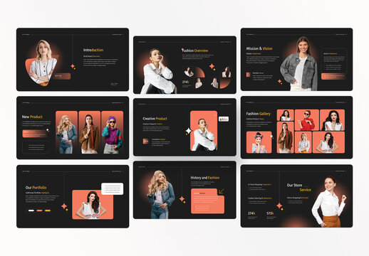 Digital Fashion Pitch Deck Presentation Design