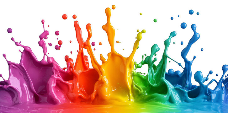 Colorful Paint Splash Art