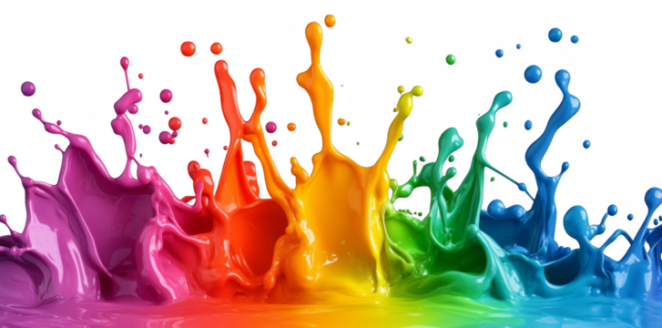 Colorful Paint Splash Art