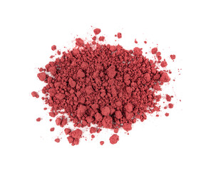 Acai powder circle pile, violet superfood dust, pink fruit flour extract mound