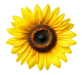 Bright Yellow Sunflower Close-Up