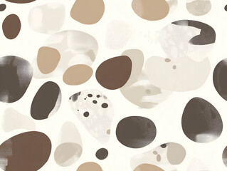 Fototapeta premium seamless tile pattern of modern abstract circles and shapes, ideal for stylish wallpaper