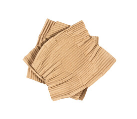 Eco paper packaging texture background, crumpled biodegradable cardboard packing