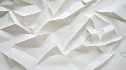Obraz premium 3d, background, abstract, render, illustration, is a crumpled white paper texture with fine details