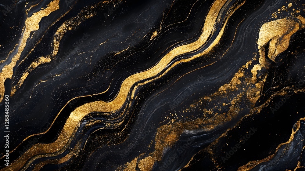 Poster Stunning abstract background with mesmerizing metallic marble patterns in dramatic monochrome tones  Luxurious elegant and visually captivating design with intricate