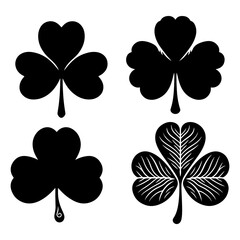Fototapeta premium st patrick's day bundle leaf vector 