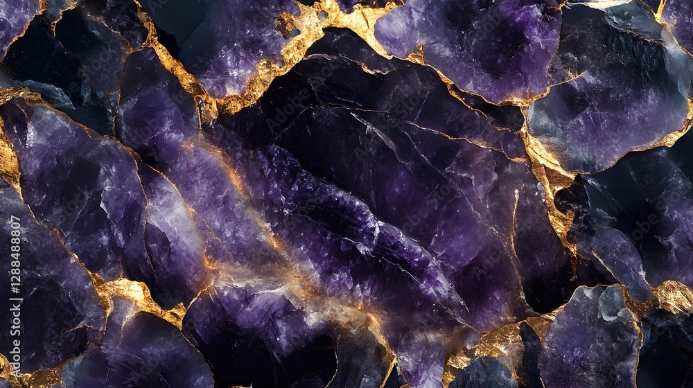 Poster Stunning abstract marble texture background with captivating fiery orange and purple patterns creating a dynamic and energetic visual experience