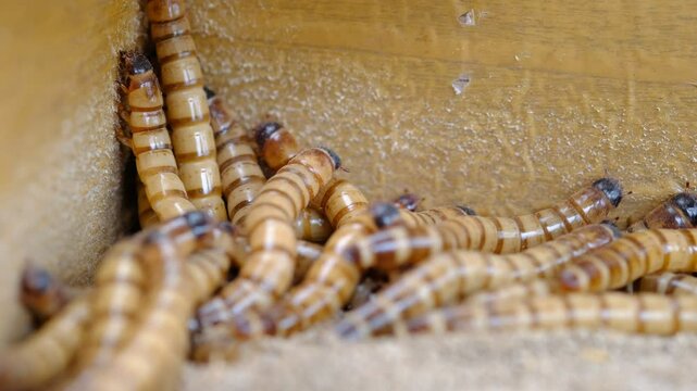 King mealworm (zophobas morio) is a popular feed ingredient that is widely used to give to reptiles, songbirds and other poultry.