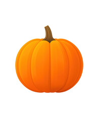 A large orange pumpkin with a stem