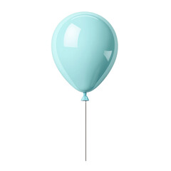 A blue balloon with a thin wire sticking out of it