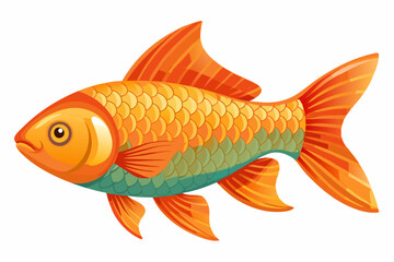 Colorful Koi Fish Swimming in Clear Water