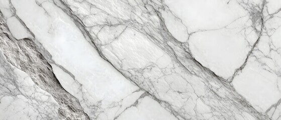 Fototapeta premium High-Resolution White Marble Texture with Gray Shadows