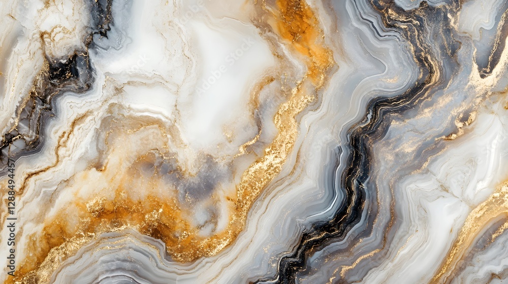 Poster stunning and intricate marble texture with mesmerizing swirls curves and geometric patterns in sooth