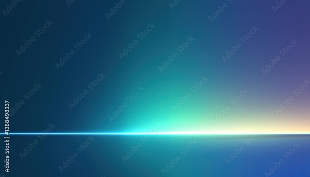 Poster Light streak illuminating gradient background with copy space