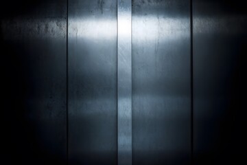 Brushed Stainless Steel Wall With Dramatic Shadows and Highlights