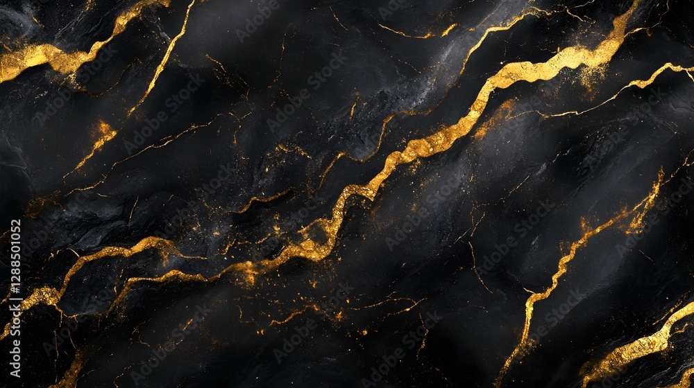 Poster stunning marble texture with golden cracks abstract luxurious background for branding packaging desi