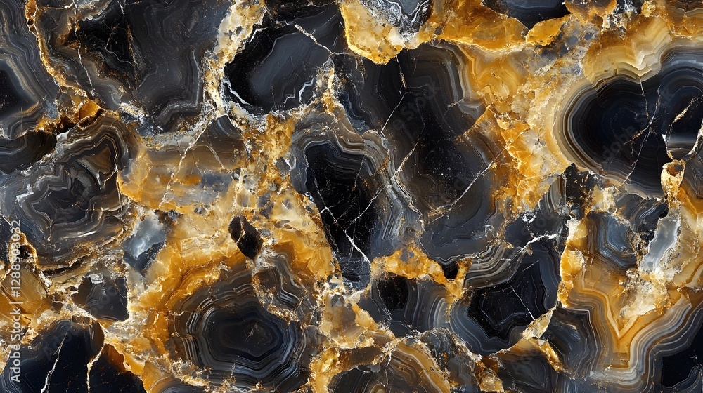 Aufkleber stunning marbled agate stone texture with bold patterns and vibrant colors featuring a natural organ