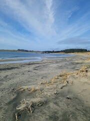 Beach and sand dunes in Norway 