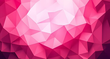 Fototapeta premium Pink Polygon Background Texture Design with Geometric Abstract Pattern Art