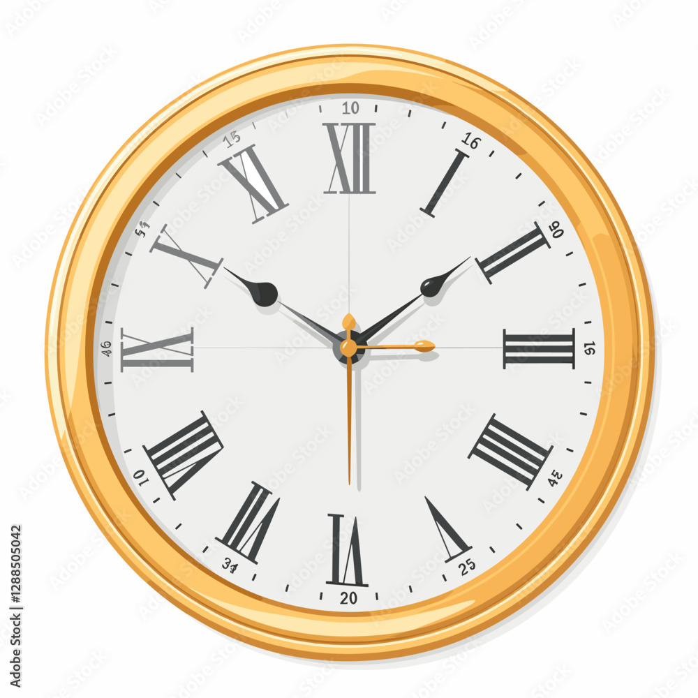 Poster alarm clock icon. flat illustration of alarm clock vector icon for web design